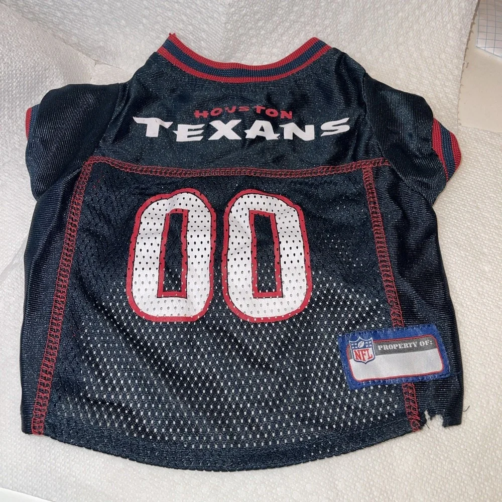 Houston Texans Dog Cat Jersey sz S Small Pets‎ First NFL Football 🏈